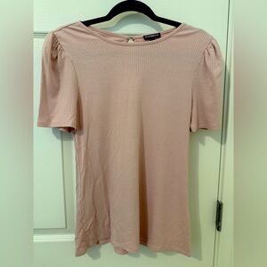 Express Women's Pink Ribbed Top